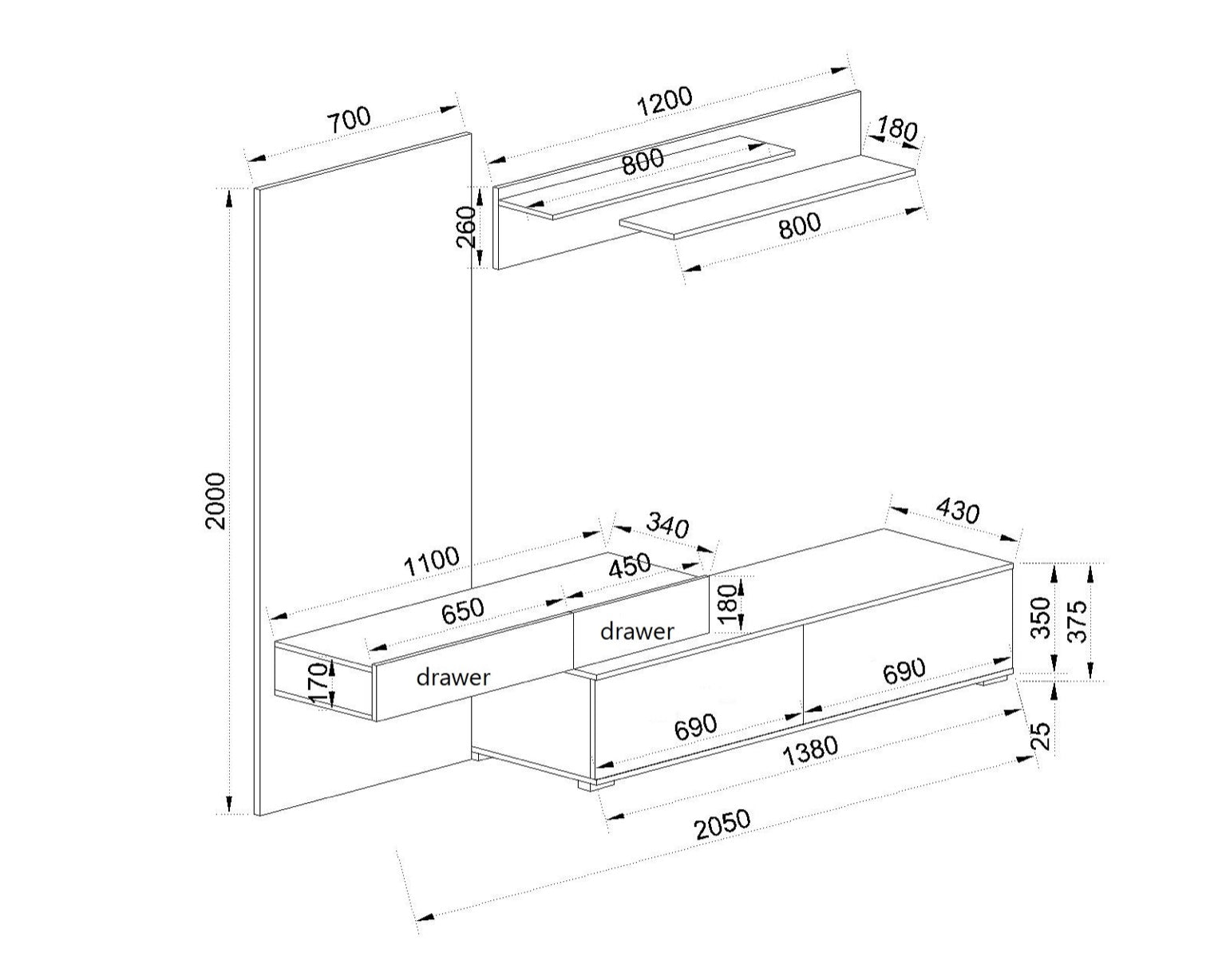Секция LINEA MODERNA