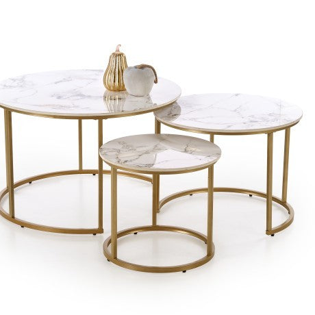 Комплект холни маси Gilda Marble Trio
