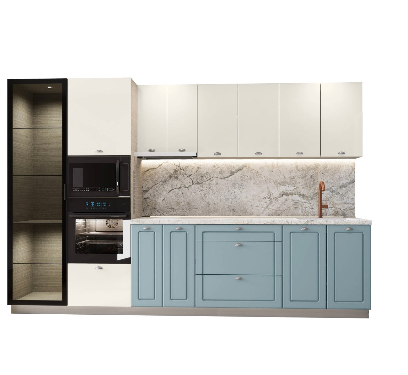 Кухня АВРОРА БЛЮ