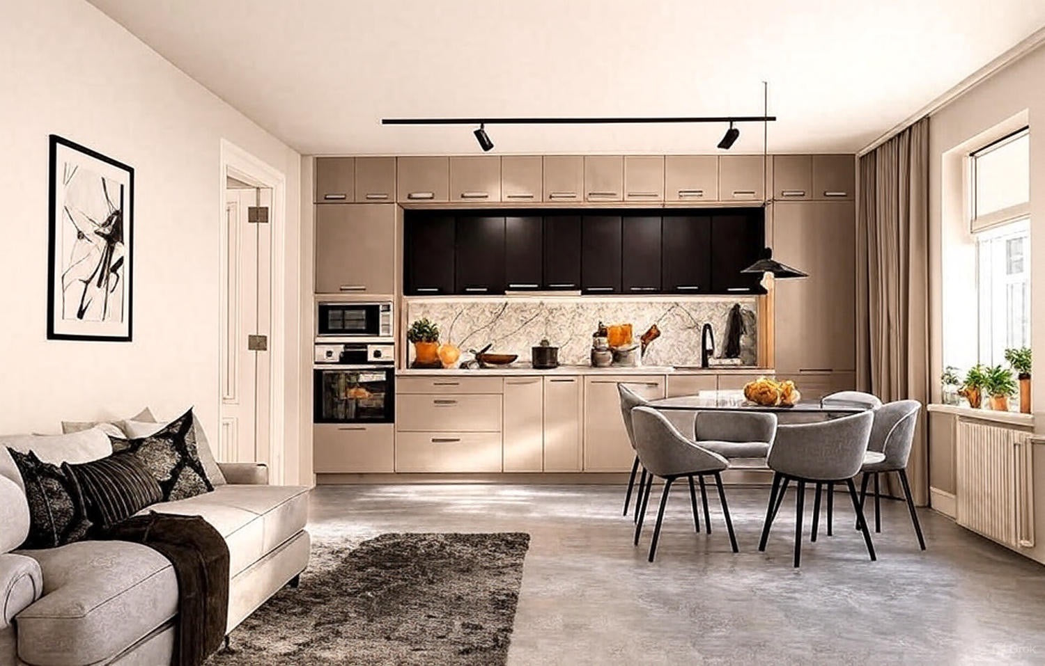 Кухня Carbon Cappuccino Luxe