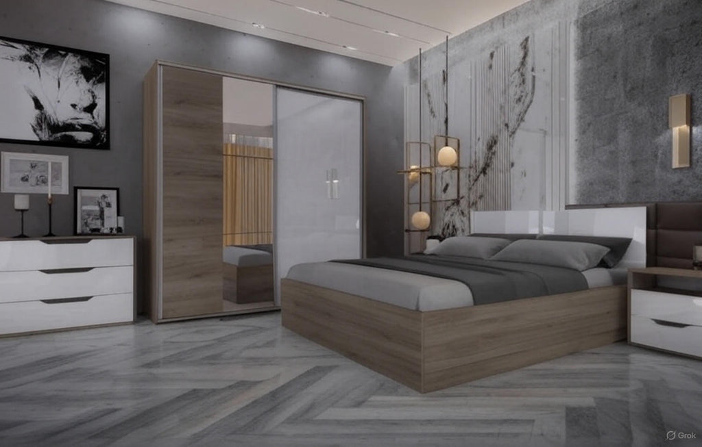 Спален комплект ARVEN WHITE GLOSS