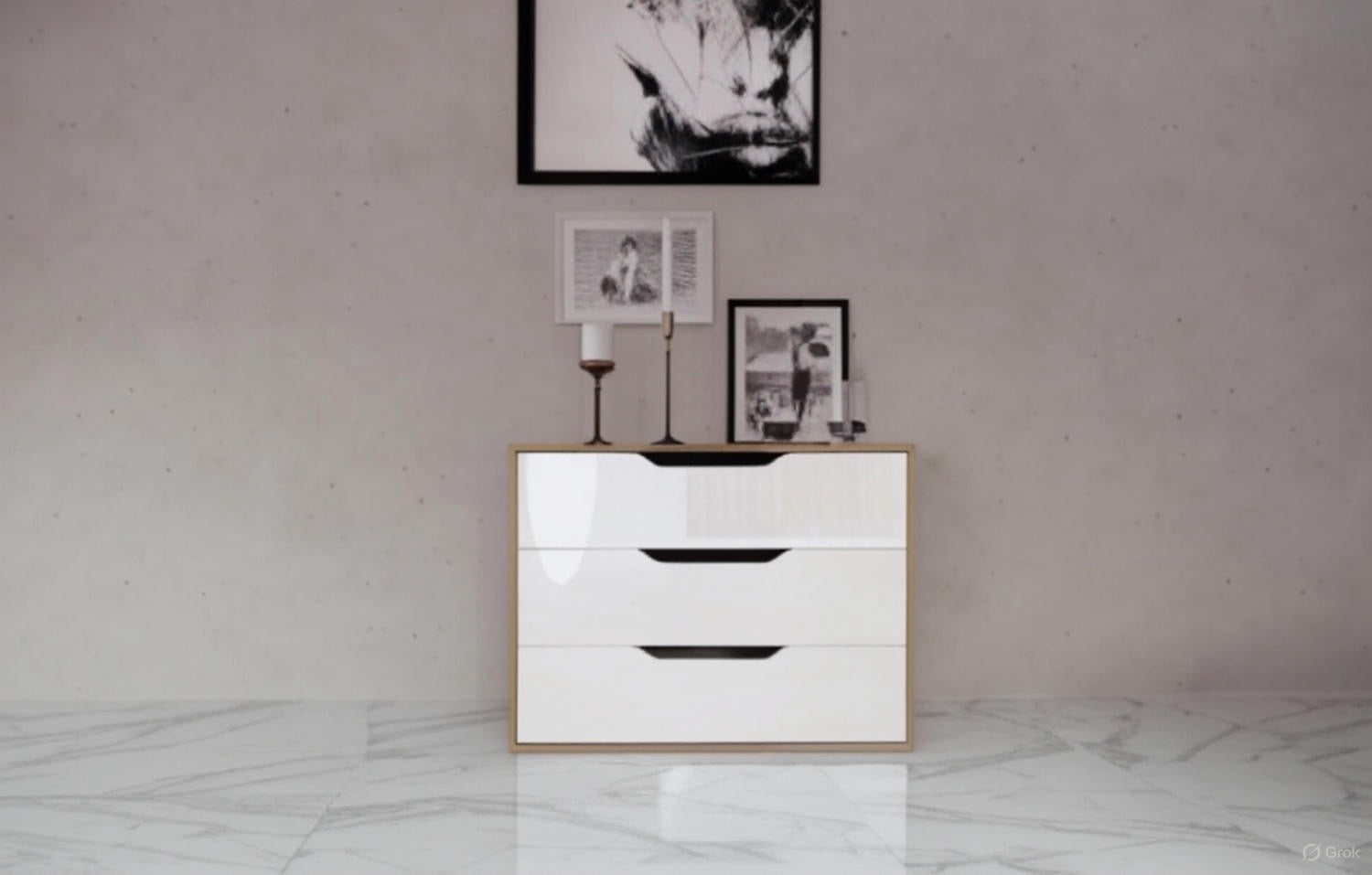 Спален комплект ARVEN WHITE GLOSS