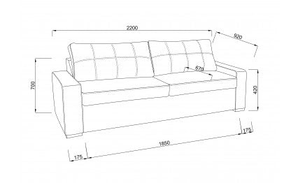 Канапе SOFT ELEGANCE