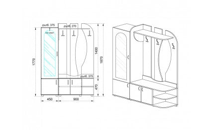 Портманто NATURE ELEGANCE