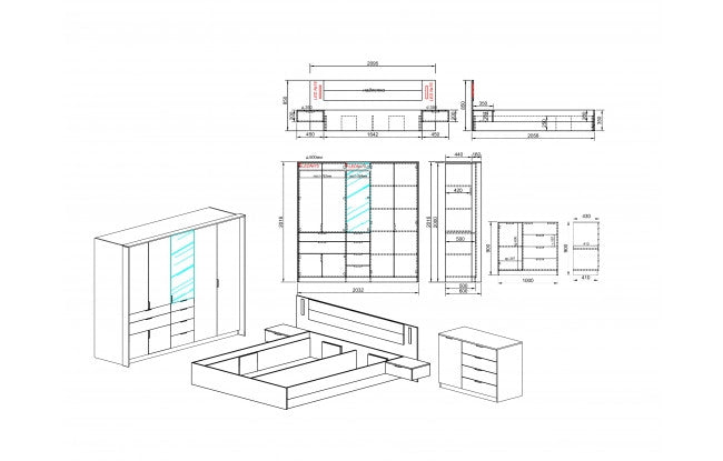 Спален комплект URBAN ELEGANCE