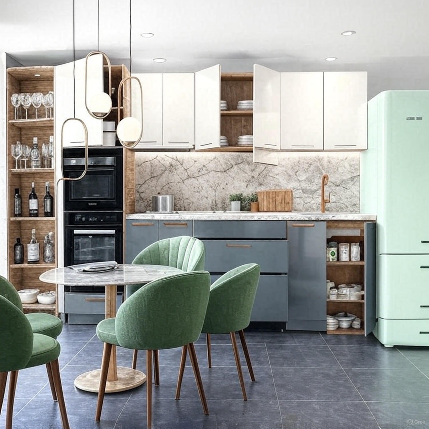 Кухня ЕЛИЗЕ МИНТ ЛЮКС