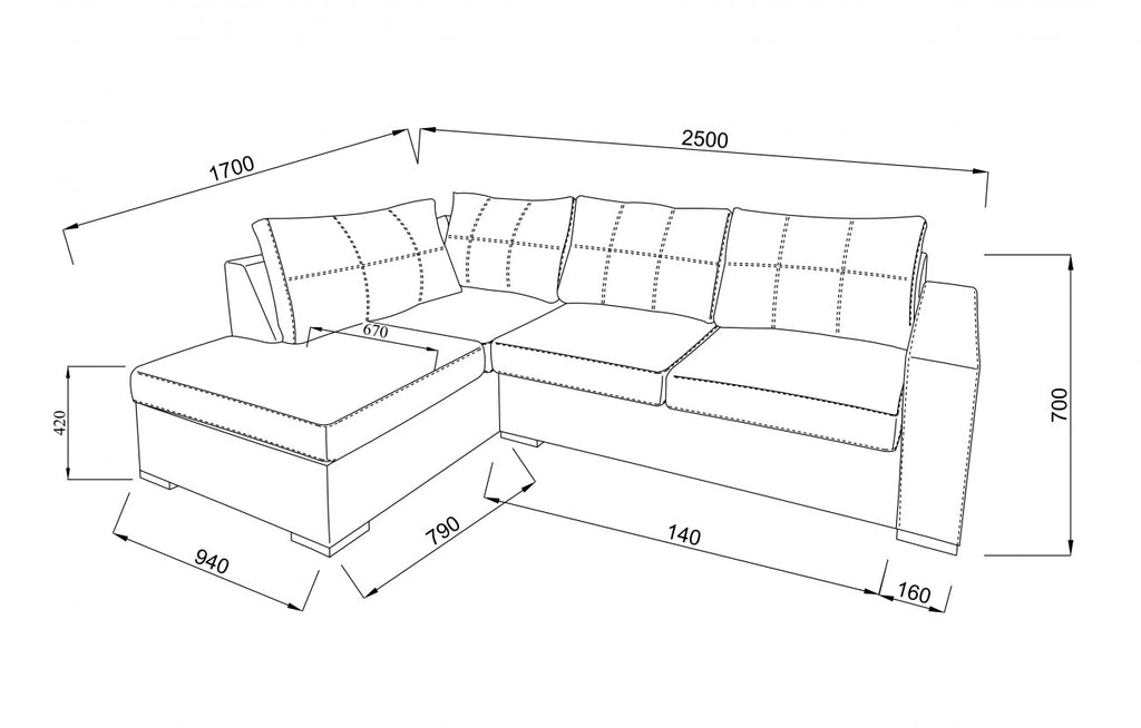 Ъглов диван NORDIC CALM