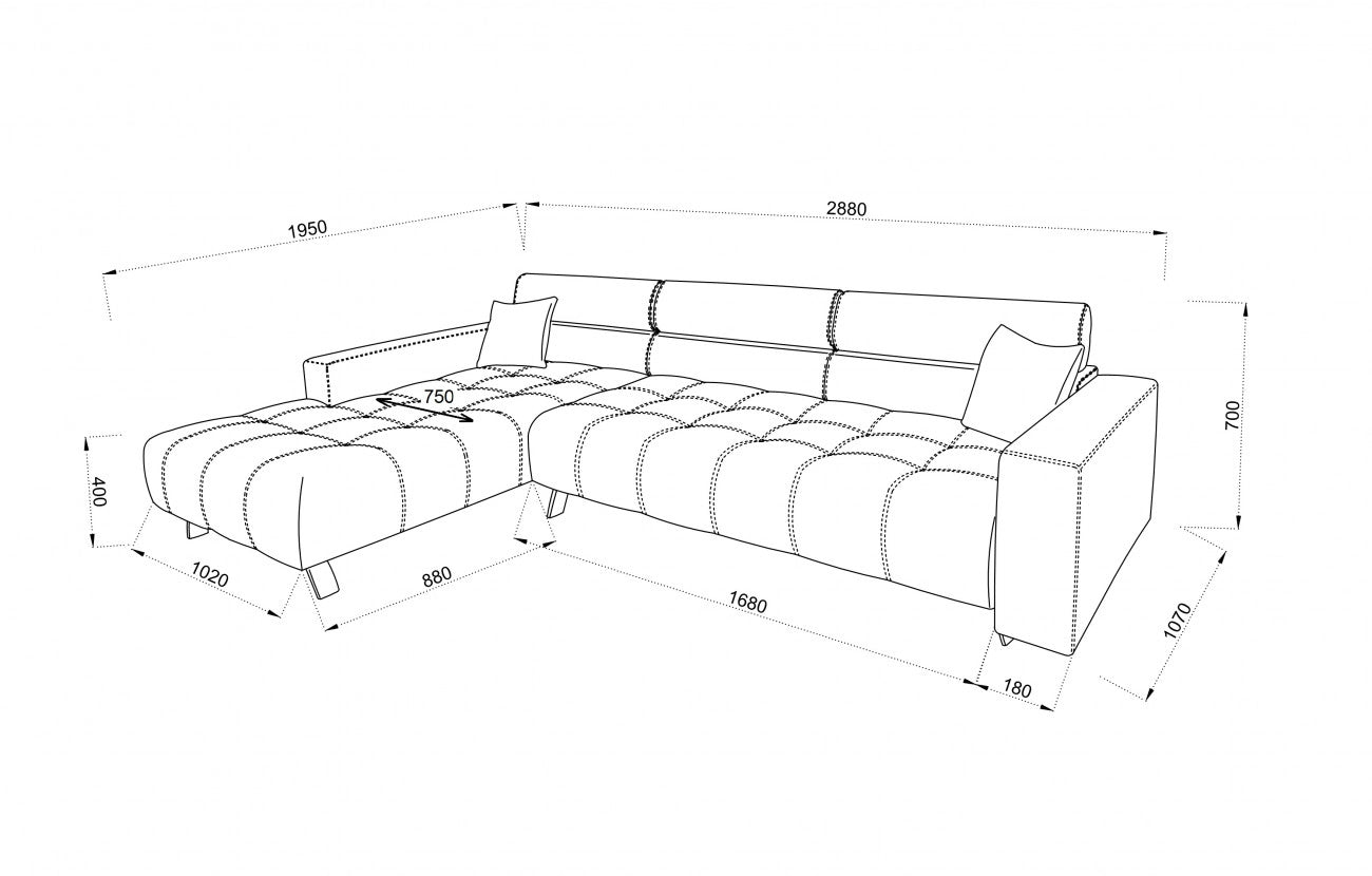 Ъглов диван GRAVITY COMFORT