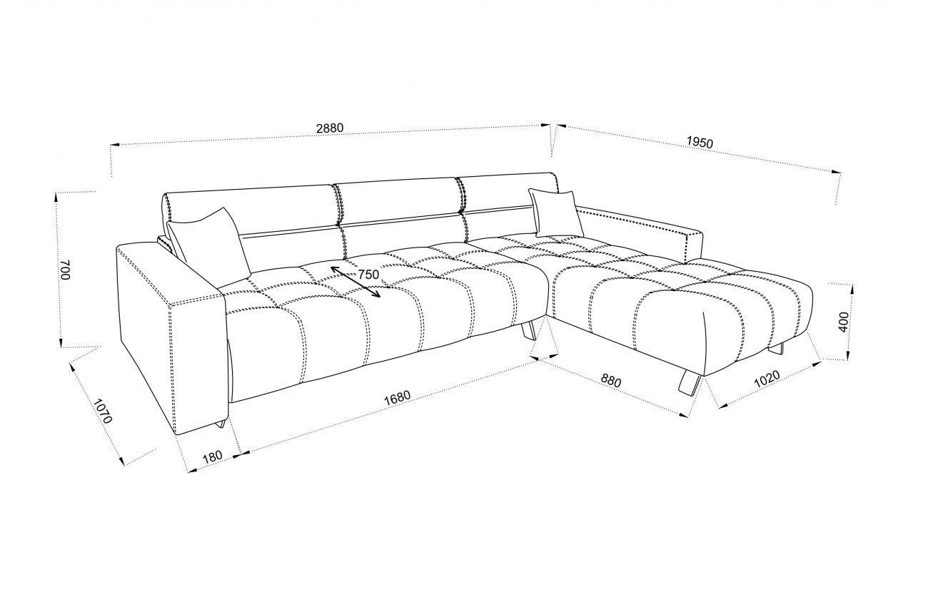 Ъглов диван GRAVITY COMFORT
