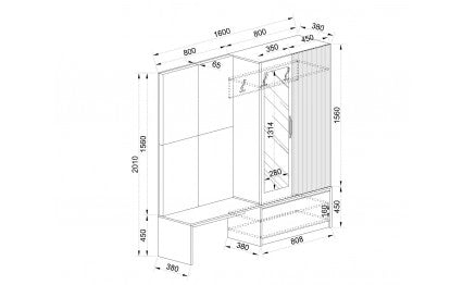 Портманто NATURA LINE