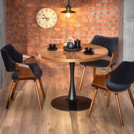 Трапезна маса Carmelo Walnut Round