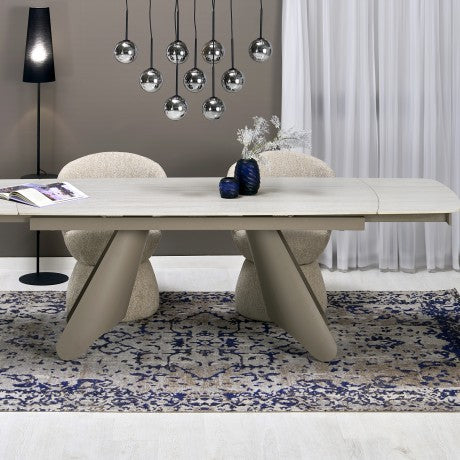 Трапезна маса Salix Travertine Luxe Extend